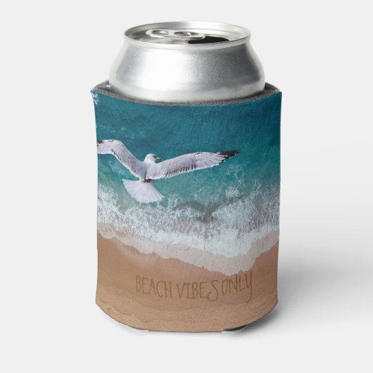 Nur Beach Vibes (oder benutzerdefinierten Text) Dosenkühler (Kanne Rückseite)