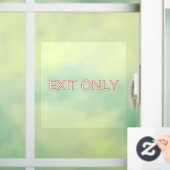 Nur Beenden - Transparentes Fenstertürklammern-Zei Fensteraufkleber (Zuhause)