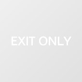 Nur Beenden - Transparentes Fenstertürklammern-Zei Fensteraufkleber (Blatt)