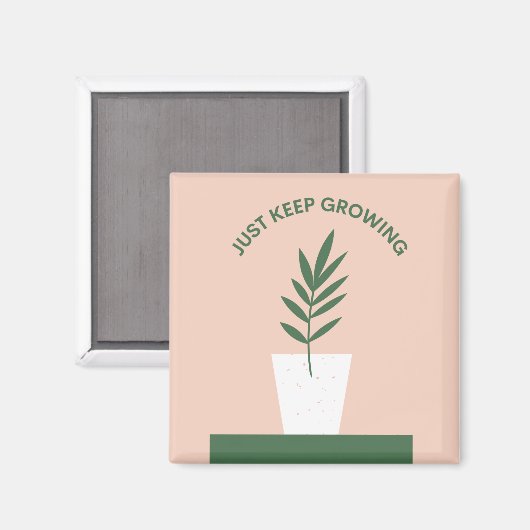 Nur Behalt des wachsenden Inspirationsmagazins mit Magnet (Vorderseite/Rückseite)