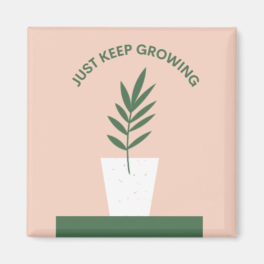 Nur Behalt des wachsenden Inspirationsmagazins mit Magnet (Vorne)