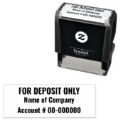 Nur bei Einzahlungen: Bank oder Credit Gewerkschaf Permastempel (Beispiel)