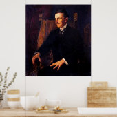 Nur bekanntes Lebensportrait von Nikola Tesla 1916 Poster (Küche)
