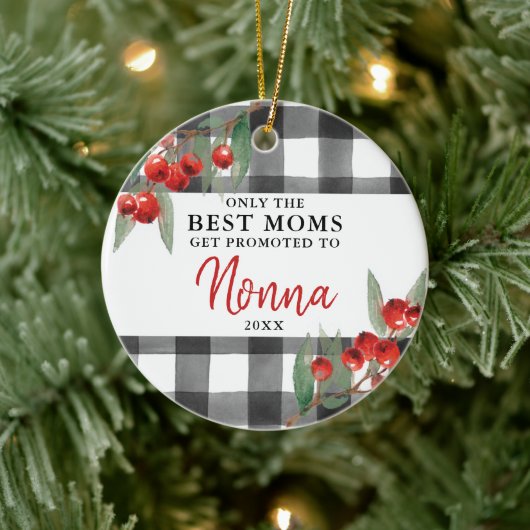 Nur beste Mamas werden für Nonna Personalisiert we Keramik Ornament (Baum)
