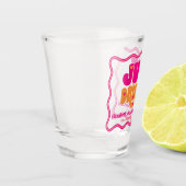 Nur Betrunkene Retro Betrunken in Liebe Junggeseli Schnapsglas (Links)