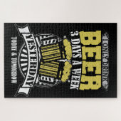 Nur Bier 3 Tage pro Woche trinken Puzzle (Horizontal)