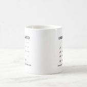Nur bis zu einem gewissen Grad aufeinander bezogen Kaffeetasse (Mittel)