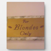 Nur Blondes Fotoplatte (Vorderseite)