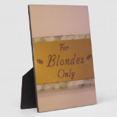 Nur Blondes Fotoplatte (Seite)