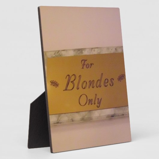 Nur Blondes Fotoplatte (Seite)