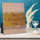 Nur Blondes Fotoplatte (Seite)