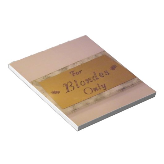 Nur Blondes Notizblock (angewinkelt)