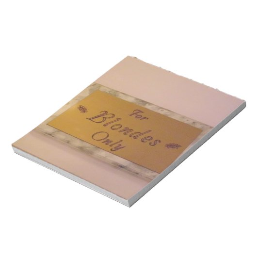 Nur Blondes Notizblock (Rotiert)