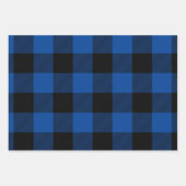 Nur Blue und Black Buffalo Karierte Weihnachten Geschenkpapier Set (Vorderseite)