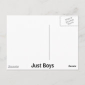 Nur Boys Postkarte (Rückseite)