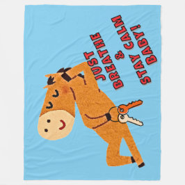 NUR BREATHE & BLEIBE CALM BABY! FLEECEDECKE