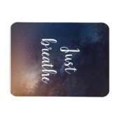 NUR BREATHE - Night Sky Zitat Magnet (Horizontal)