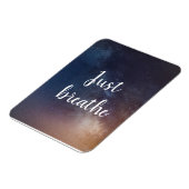 NUR BREATHE - Night Sky Zitat Magnet (Linke Seite)