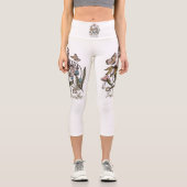 Nur Breathe-Wildblume-Yoga-Natur-Niedlich Capri Leggings (Vorderseite)