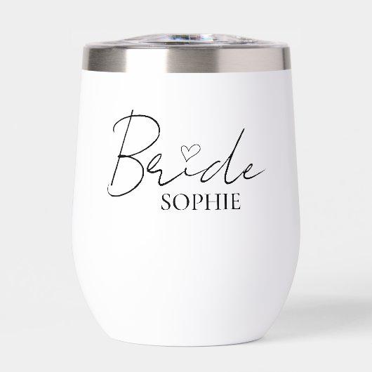 Nur Bride Vibes | Individuelle Name in elegantem S (Vorderseite)