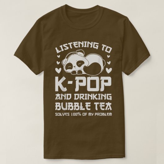 Nur Bubble Tee & k-Pop besser Südkorea1457 (Design vorne)