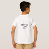 Nur Buffer Zone Minimalist Kinder T-Shirt (Schwarz voll)