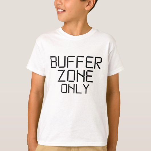 Nur Buffer Zone Minimalist Kinder T-Shirt (Vorderseite)