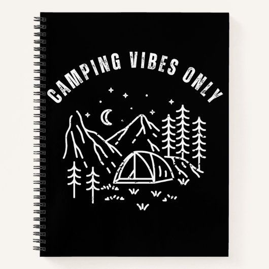 Nur Camping Vibes Notizblock (Vorderseite)