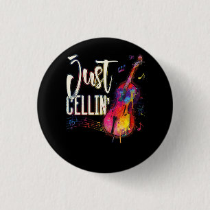 Nur Cellin Cello Player Cellist Musician Classic Button