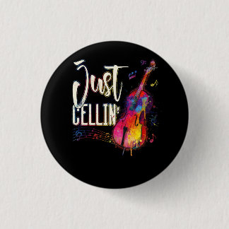 Nur Cellin Cello Player Cellist Musician Classic Button