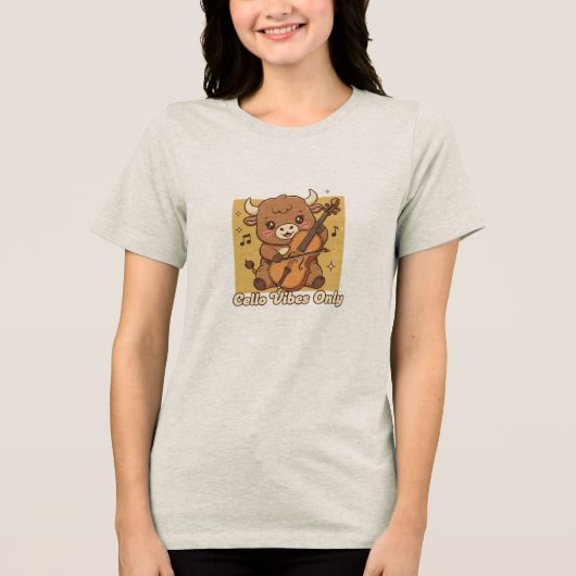 Nur Cello Vibes Tri-Blend Shirt (Vorderseite)