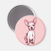Nur Chihuahua Magnet (Vorderseite/Rückseite)