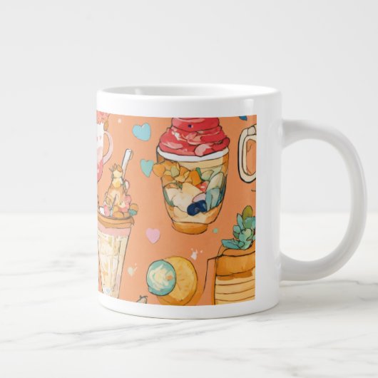 Nur Chill Vibes Jumbo-Tasse (Rechts)