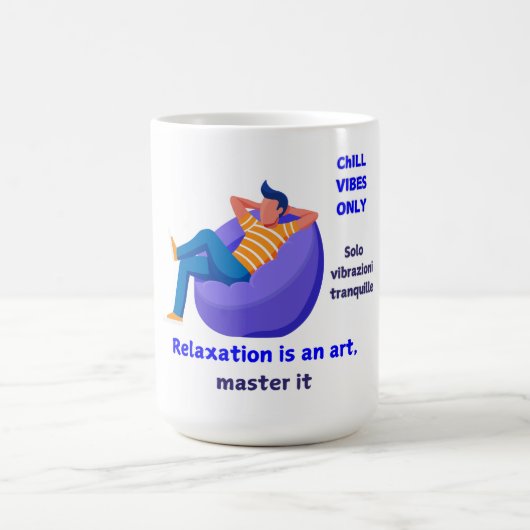 Nur Chill Vibes Kaffeetasse (Mittel)