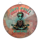 Nur Chill, wir kommen in Frieden Dartscheibe (vorne)