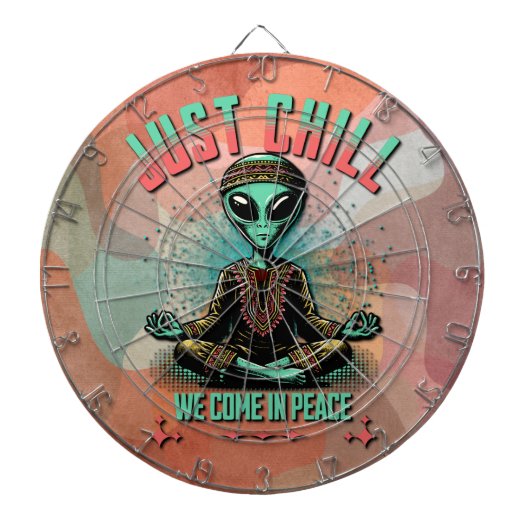 Nur Chill, wir kommen in Frieden Dartscheibe (vorne)