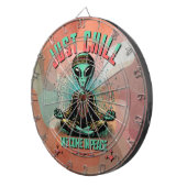 Nur Chill, wir kommen in Frieden Dartscheibe (Vorderseite rechts)