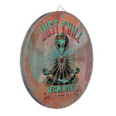 Nur Chill, wir kommen in Frieden Dartscheibe (Vorderseite Links)