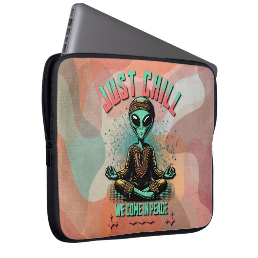 Nur Chill, wir kommen in Frieden Laptopschutzhülle (Vorne Rechts)
