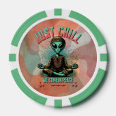 Nur Chill, wir kommen in Frieden Pokerchips (Vorderseite)