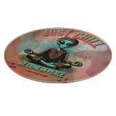 Nur Chill, wir kommen in Frieden Schneidebrett (Ecke)