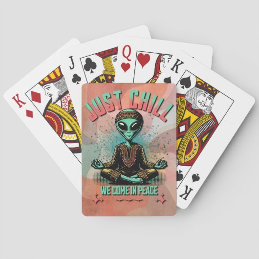 Nur Chill, wir kommen in Frieden Spielkarten (Rückseite)