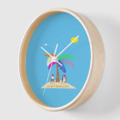 Nur Chillin Design Acryl Wall Clock Uhr (Winkel)