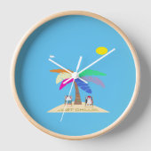 Nur Chillin Design Acryl Wall Clock Uhr (Vorderseite)