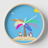 Nur Chillin Design Acryl Wall Clock Uhr (Vorderseite)