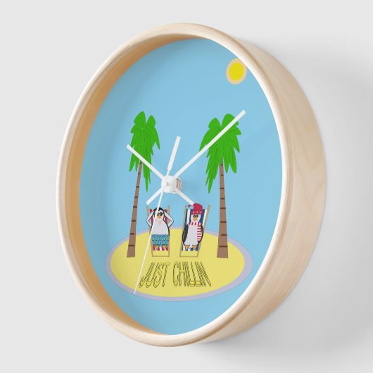 Nur Chillin Design Uhr (Winkel)