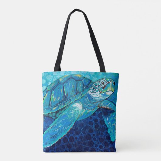 Nur Chillin' Turtle Shoulle Tasche (Rückseite)