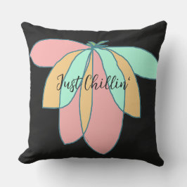 Nur Chillins Schwarz-weißer Streifen Kissen