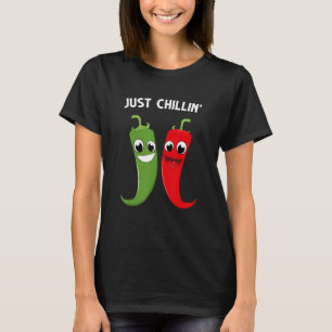 Nur Chillout niedlich roter Chili Pfeffer mit Fett T-Shirt