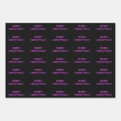 "NUR CHRISTMAS!" Nerdy Geeky Computer Text Geschenkpapier Set (Vorderseite 3)